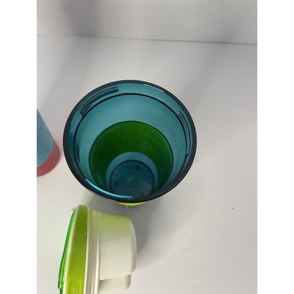 Large SNACKEEZ 2-in-1 Snack & Beverage Drink Holder Cup NO STRAW Set Of 2 - Picture 6 of 9